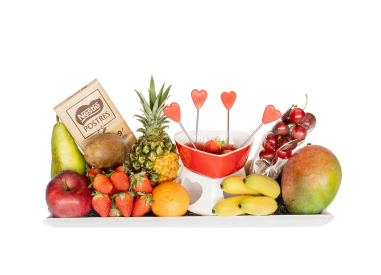 Cesta de Frutas Romántica